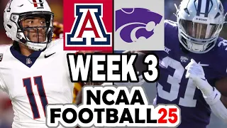 Arizona at Kansas State - Week 3 Simulation (2024 Rosters for NCAA 14)