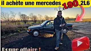 🇫🇷 il achète la Mercedes 190 la plus bizarre de France