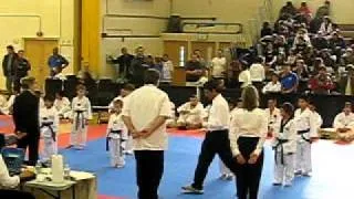 AAU TKD Comeptition San Francisco Maximo (Blue Belt) receives Gold for Forms
