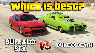 GTA 5 ONLINE : BUFFALO STX VS DUKE O DEATH (WHICH IS BEST?)