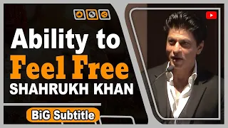 SHAHRUKH KHAN | Ability to Feel Free | Learning English With Celebrities