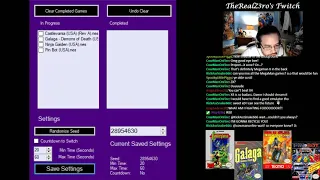 Livestream Recording - BizHawk Shuffler - Set 1 [Castlevania][Galaga][Ninja Gaiden][Pin Bot]