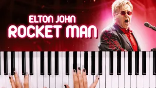 ROCKET MAN - Elton John | How to play the keyboard
