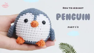 #167 | Amigurumi Penguin Crochet Pattern | (1/3) | How To Crochet Amigurumi Animals | @AmivuiStudio