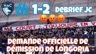😡😡 Debrief JC Le Havre/OM 1-2 Demande officielle de démission Longoria 😡😡