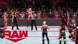 WWE 2K20 RAW CHARLOTTE, ROYCE, CROSS & FOX VS NAOMI, SHIRAI, ASUKA & RIPLEY