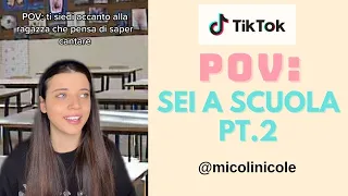 NICOLE MICOLI TikTok POV: C'è la SUPPLENTE / La RAGAZZA che pensa di saper cantare