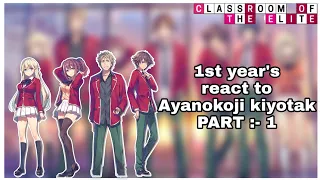 classroom of the elite 1st year's react to Ayanokoji (ENG/RUS)
