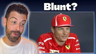 Kimi Raikkonen's Communication Skills | Reaction & Analysis