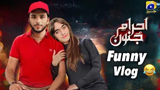 Ehraam e Junoon In Reality | Funny Vlog | Behind The Scenes | ahram e junoon ost | Funny Stories