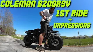 NEW! Coleman B200RSV Minibike Full Suspension & Fast!