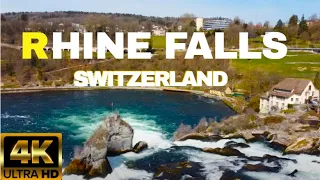 RHINE FALLS Schaffhausen Switzerland - March 2021 - THE MOST POWERFUL WATERFALL IN EUROPE - ASMR【4K】