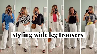 8 Ways To Style Wide Leg Trousers | Summer Outfit Inspiration | jessmsheppard