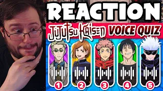 Gor's "JUJUTSU KAISEN VOICE QUIZ Guess the Character Voice by Donki Anime" CHALLENGE REACTION