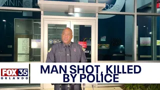 Police chief speaks after man shot, killed by officer in downtown Orlando