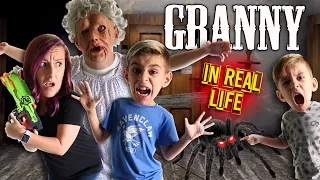 Granny Horror Game In Real Life (Spider and Playhouse Update) FUNhouse Fam