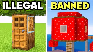 43 Illegal Houses in Minecraft