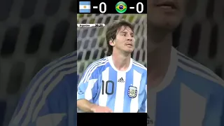 Argentina vs Brazil 2010 Friendly Match Highlights #youtube #shorts #football