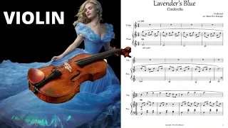 Lavender's Blue Violin | Cinderella's Song | Easy Violin Score