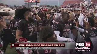 UNLV football wins last game at Sam Boyd Stadium