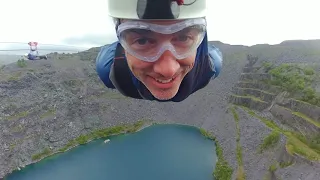 Zip-wire experience in Snowdonia