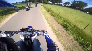 a sunday  drive with  mopeds