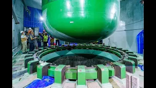 VVER-1200 reactor pressure vessel installation at first unit Rooppur NPP in Bangladesh