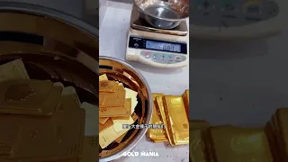 Amazing 24k gold bar making process | 200 gm Bold bar | gold measuring #ring v72