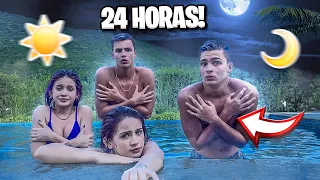 O ÚLTIMO A SAIR DA PISCINA GANHA!!  *Quase Congelamos..*