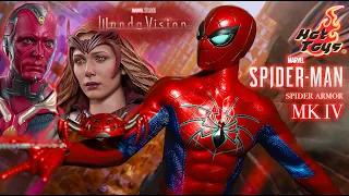 Hot Toys: Spider-Man Spider Armor MK IV REVIEW + WandaVision Figures FIRST IMPRESSIONS!