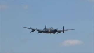 RAF BBMF Avro Lancaster taking off from RAF Fairford