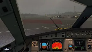 Landing the NEO A320 in Bergen, Norway . MSFS2020.