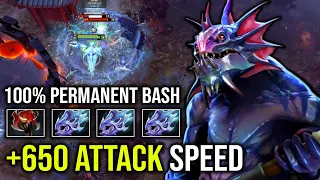 +650 ATTACK SPEED Triple Moon Shard Mask of Madness 100% Permanent Bash Carry Slardar Dota 2