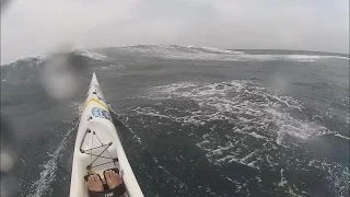 Fastest Surfski Run - wild, and windy downwind