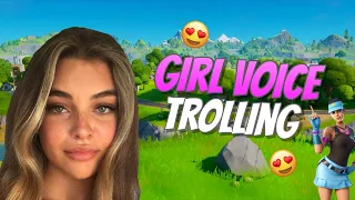 Girl Voice Trolling Thirsty Big Simps In Fortnite 😳  (Caught In 4k!!)