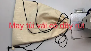 May túi vải có dây rút #maytuidayrut |khổ 90x35cm