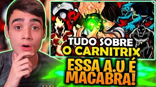 REACT | TUDO SOBRE A ORIGEM DO CARNITRIX - BEN 10!!! | @luckzing8225