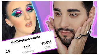 MIKAYLA NOGUEIRA | Pro MUA Reacts #MAKEUP