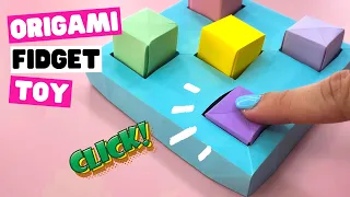 NO GLUE or TAPE, seriously | How to make origami fidget toy [origami pop it]