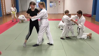 Занятие в группе айкидо Рютенкай. Тренировка. 4 часть | Aikido | 合気道