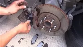 REPLACE  FRONT BRAKE PAD ON NISSAN FRONTIER