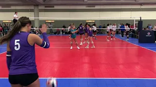 Ccvbc 18-1 vs Top Select 18 Elite Set 1    25-12