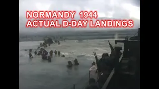 D-DAY NORMANDY ACTUAL LANDINGS FOOTAGE 1944 [ WWII DOCUMENTARY ]