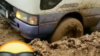 Toyota Coaster 4x4 Off Road Mud