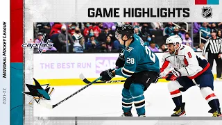 Capitals @ Sharks 11/20/21 | NHL Highlights