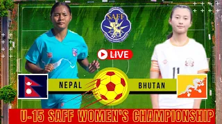 Nepal Vs Bhutan Live and Match Details || SAFF  U15 Women's Championship 2022