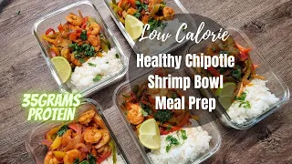Healthy Shrimp Bowl Recipe Spicy Chipotle Meal Prep for the Week