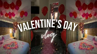 he asked me to decorate a hotel room for valentine's day & this happened...