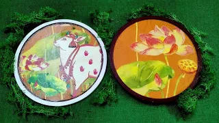 Decoupage Wall Plates #tutorial Kits available #nagashriarts #art #craft #artandcraft  #homedecor