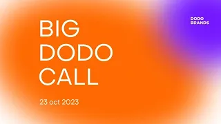 Big Dodo Call - 23.10.2023/Alexandra Sedlachek - HRD Customer Support